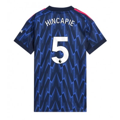 Camiseta Arsenal Piero Hincapie #5 Segunda Equipación Replica 2025-26 para mujer mangas cortas Camiseta Arsenal Piero Hincapie #5 Segunda Equipación Replica 2025-26 para mujer mangas cortas